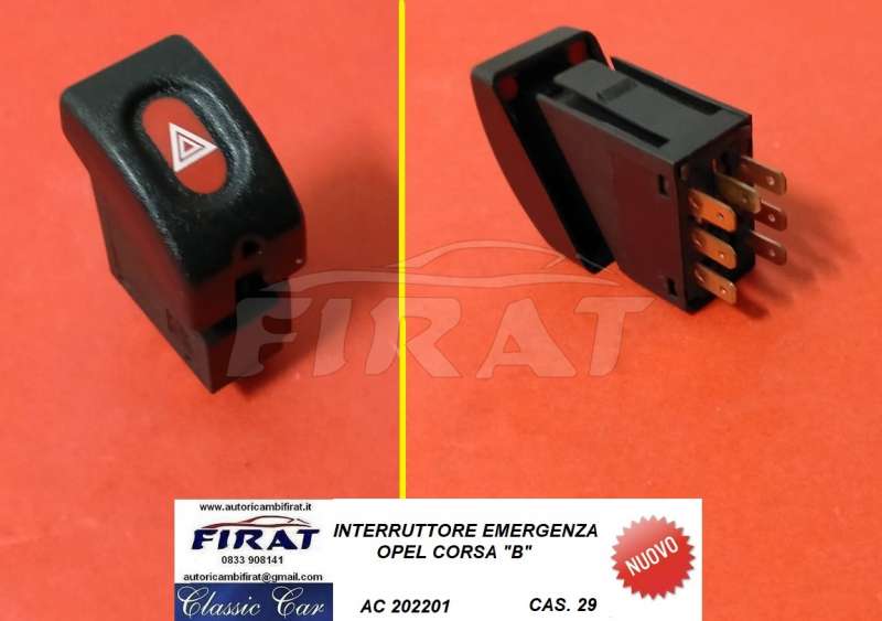 INTERRUTTORE EMERGENZA OPEL CORSA B (202201)